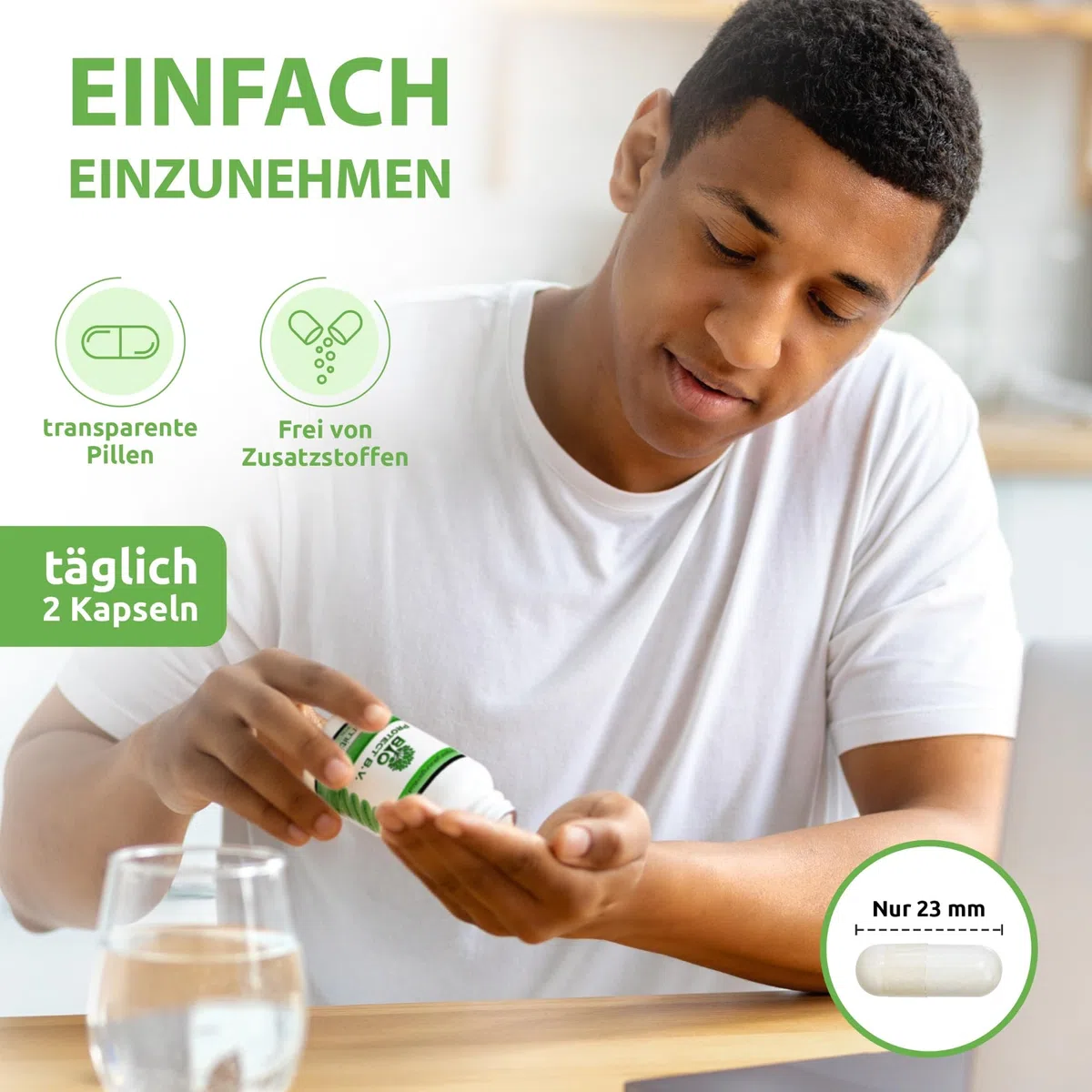 Bromelain 500 mg (2.000 F.I.P.) 120 Kapseln - Vegan ohne Füll- und Zusatzstoffe - 2000 GDU/g = 4000 F.I.P./g - Bio Protect - Ananas Enzym OHNE ZUSATZSTOFFE!