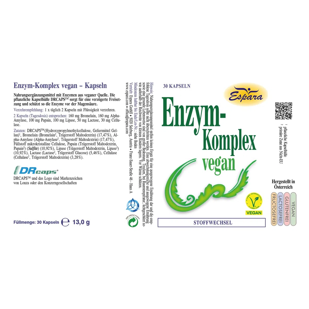 Enzym Komplex vegan Kapseln 30St.