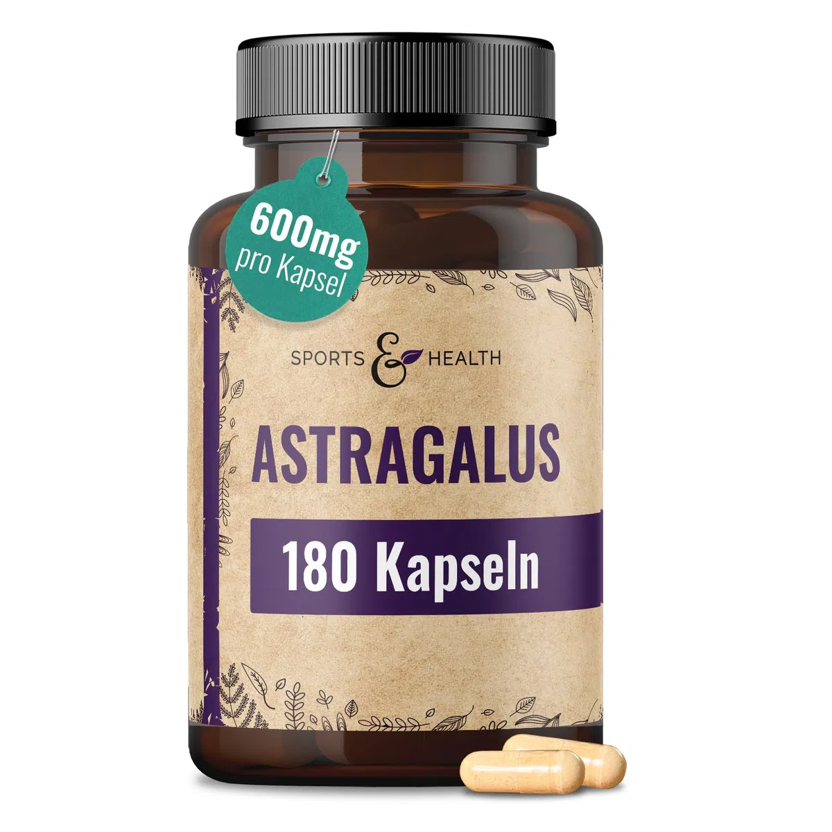 Astragalus Kapseln Hochdosiert - 180 Kapseln - Tragantwurzel - Hochdosiert