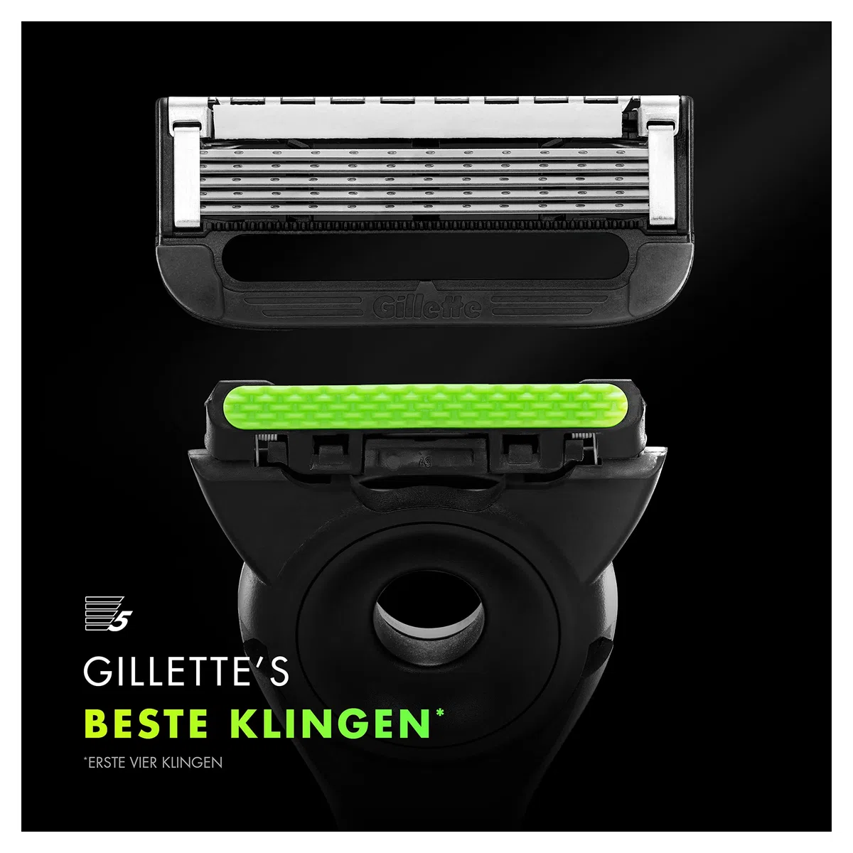 Gillette Labs Rasierer Herren, TESTSIEGER VON GILLETTE BEI STIFTUNG WARENTEST, Nassrasierer mit Reinigungs-Element + 1 Ersatzklinge, Premium-Magnetdock — Edelstahl, Grau
