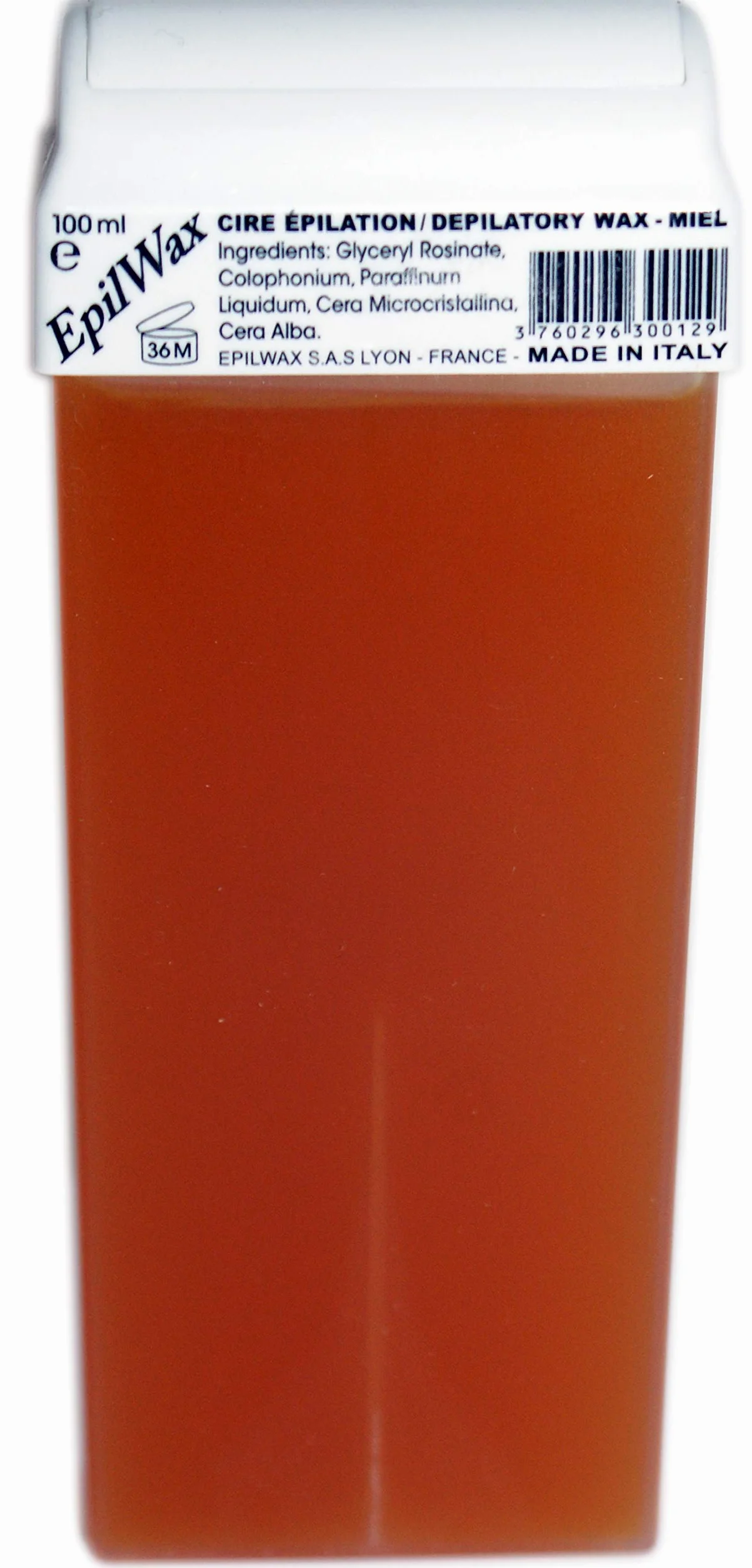 EpilWax Wachspatronen Set mit 12 Honig Warmwachspatronen zur Haarentfernung Enthaarungswachs 100 ml Roll-on Nachfüller