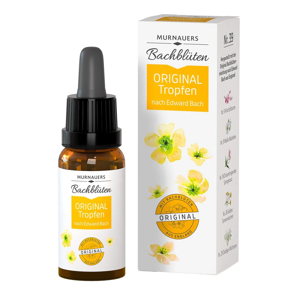 Murnauers Bachblüten Original Tropfen | 20 ml | Alltag in Balance | Hergestellt mit Original Bachblüten nach Edward Bach aus England