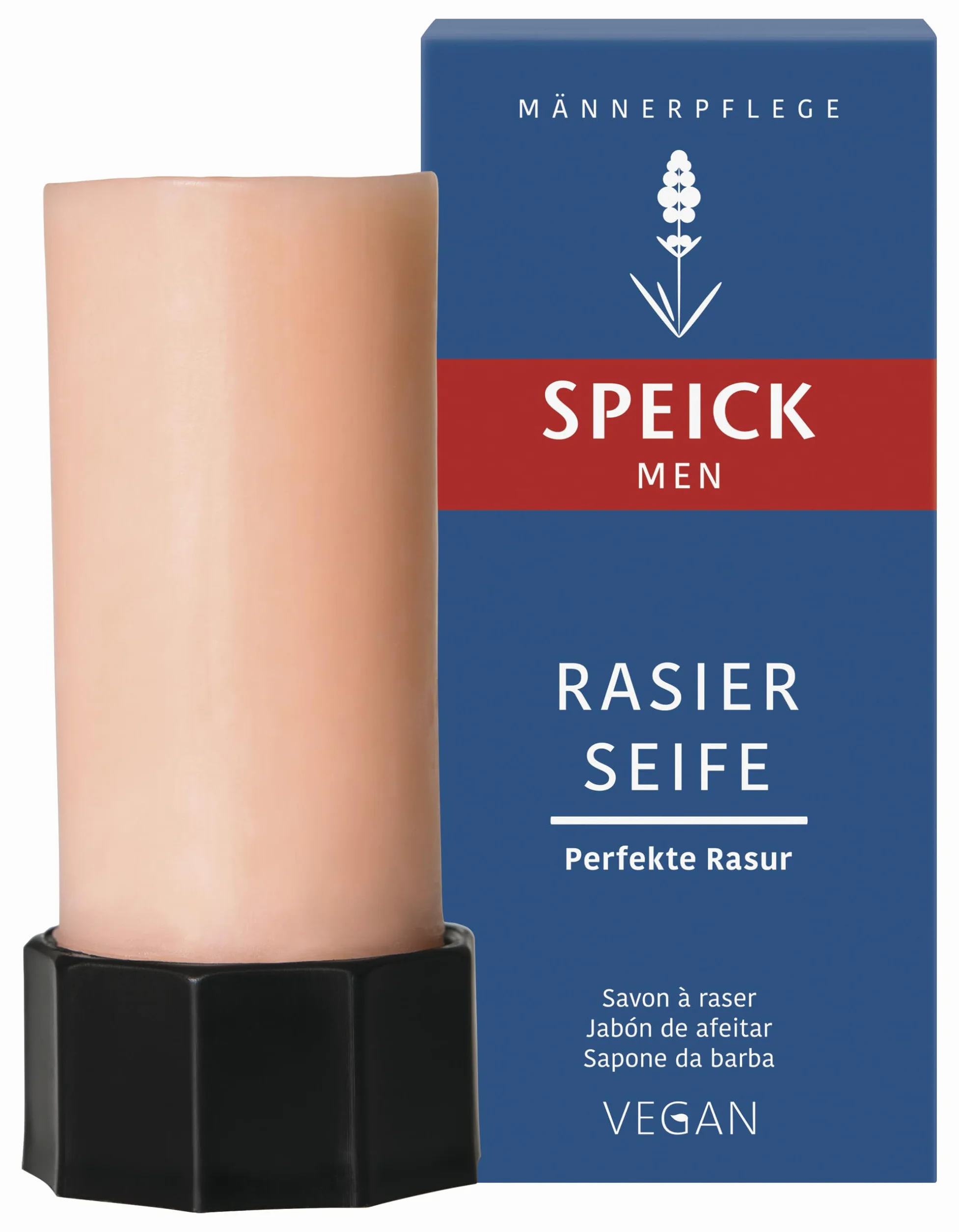 Speick Men Rasierseife 5x50 g – Für normale & empfindliche Haut, hautfreundlich & feuchtigkeitsspendend