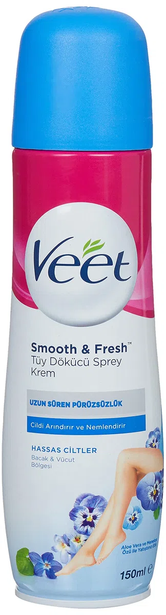 Veet Spray On Hair Removal Cream for Sensitive Skin - 150ML