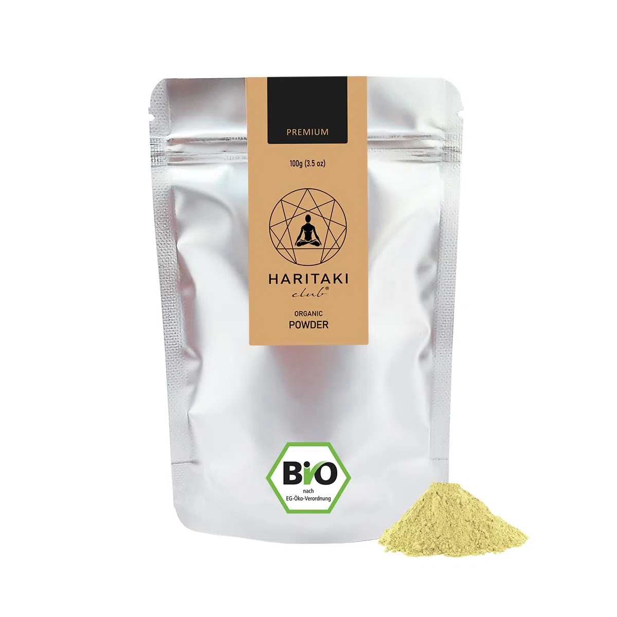 Haritaki BIO Pulver | Premium Qualität - Haritaki Club | Laborgeprüft und EU Bio zertifiziert | Terminalia Chebula | Vegan, Kosher, Halal zu 100% natürlich18.96
