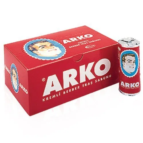 Arko Rasierseife 12 x 75gr, Unparfümiert, Männer, Herren