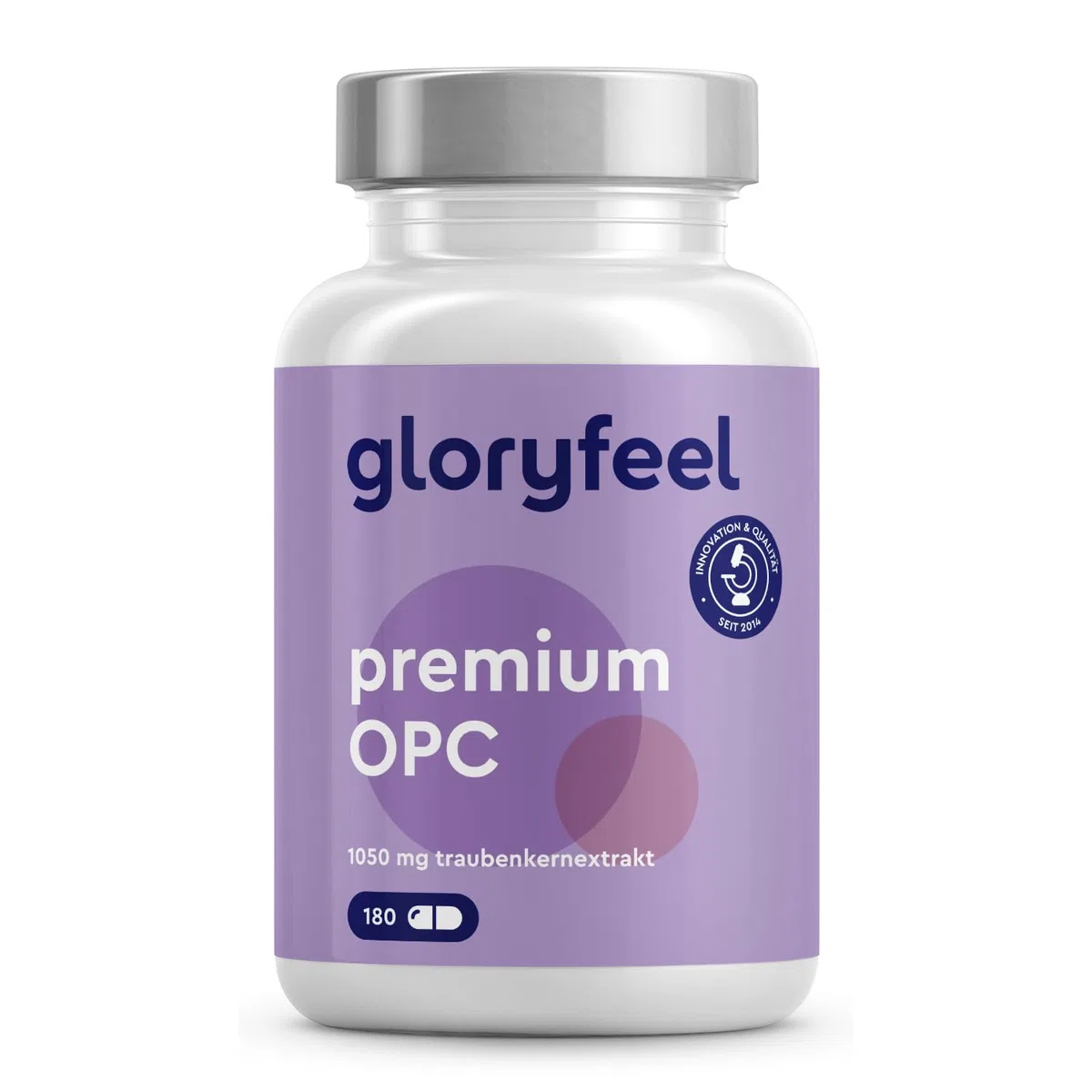Premium OPC Traubenkernextrakt - 1050mg Extrakt pro Tag - Höchster OPC Gehalt nach HPLC - Aus Original französischen Weintrauben - Vegan, laborgeprüft, ohne Zusätze in Deutschland hergestellt