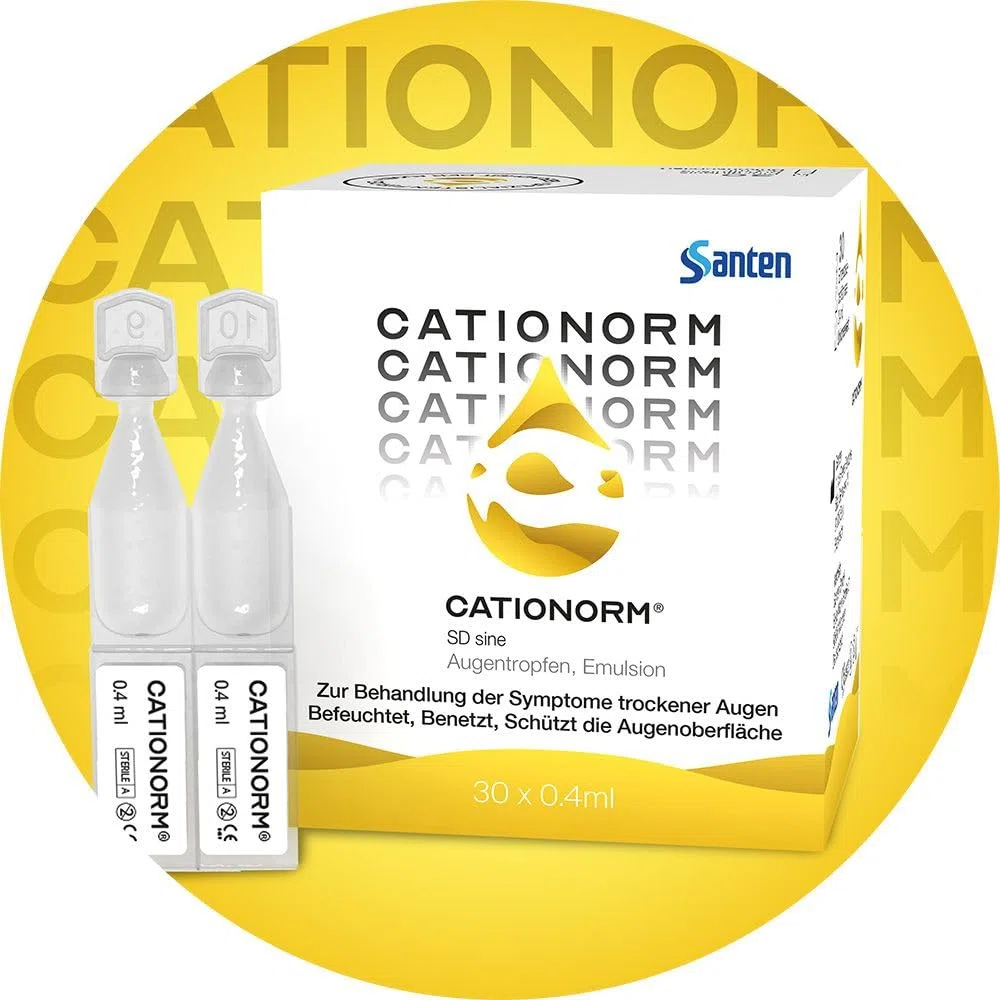 CATIONORM Augentropfen - Schutz bei Trockenen und/oder tränenden Trockenen Augen, 30 St. Einzeldosispipetten