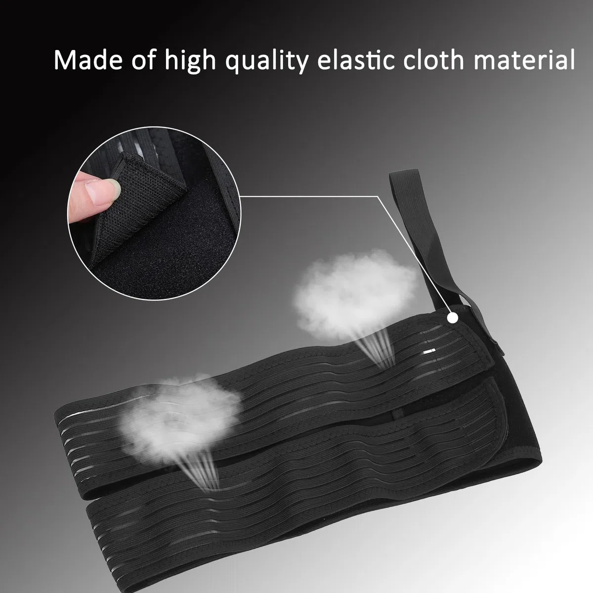Watris Veiyi Gebrochene Rippenbandage, Elastischer Rippengürtel, Atmungsaktiver Ripp-Brustbandage, Verstellbare Brustwickelgürtel, 80-115cm/31.5-45.3in