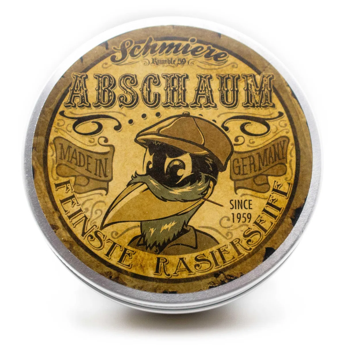 Rumble59 - Schmiere Rasierseife - Abschaum, 250 ml - Frischer Meeresbrise Duft - Erfrischend und belebend - Ergiebiger Rasierschaum Made in Germany
