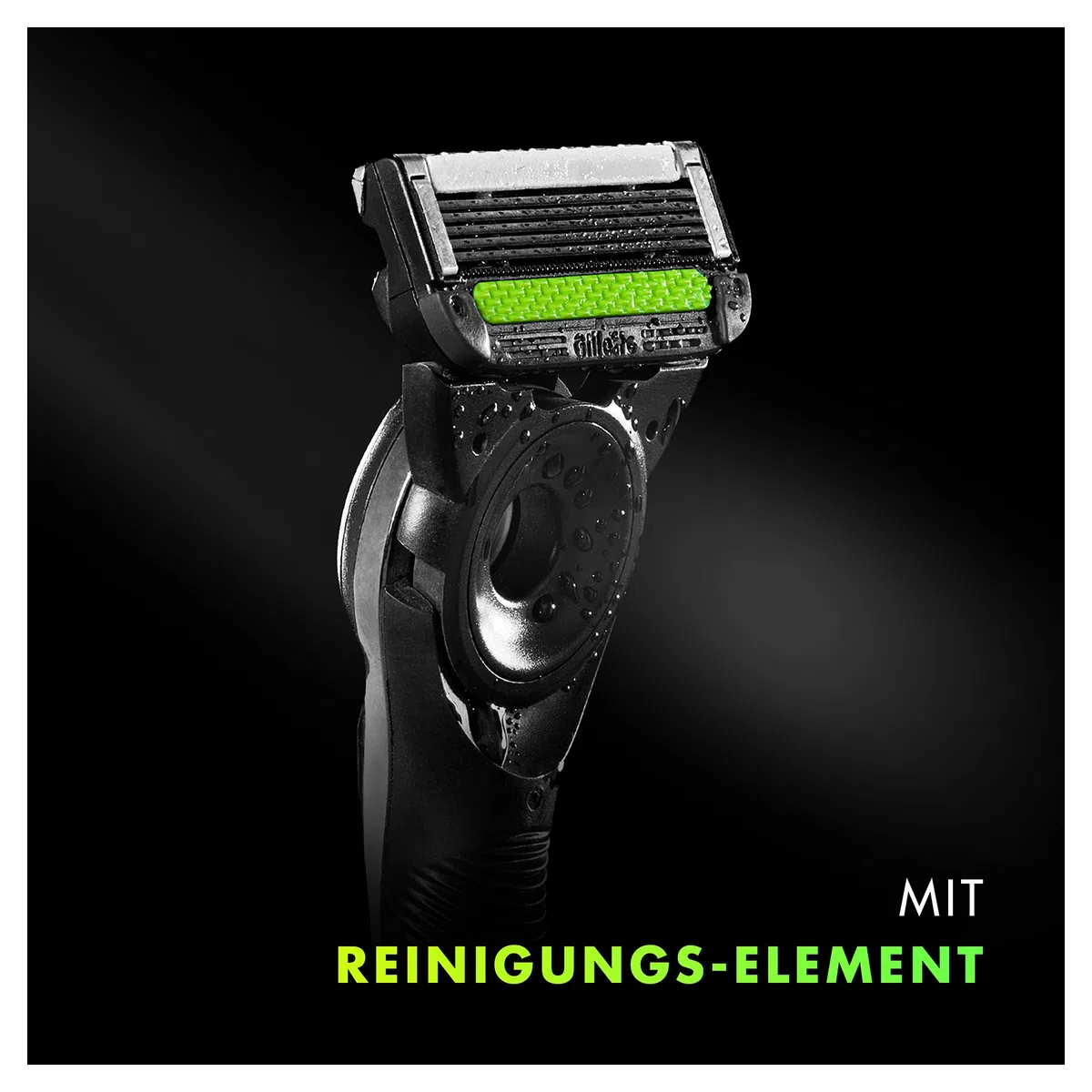 Gillette Labs Rasierer Herren, TESTSIEGER VON GILLETTE BEI STIFTUNG WARENTEST, Nassrasierer mit Reinigungs-Element + 1 Ersatzklinge, Premium-Magnetdock — Edelstahl, Grau