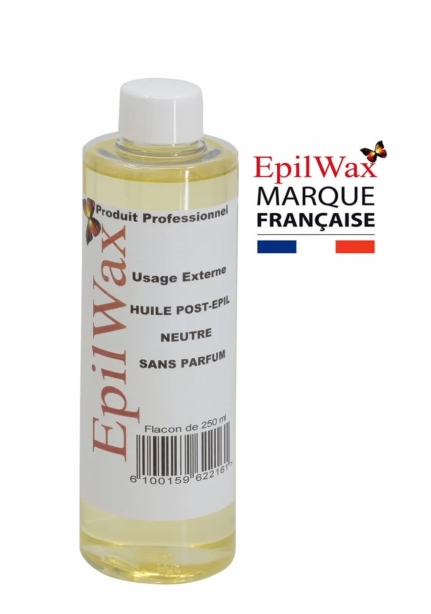 EpilWax - Nachfüllpackung mit: 12 Roll-on-Patronen mit Honig, 1 Packung mit 100 Vliesstreifen zur Haarentfernung und 1 Flasche mit 250 ml neutralem Öl nach der Haarentfernung (Azulen)