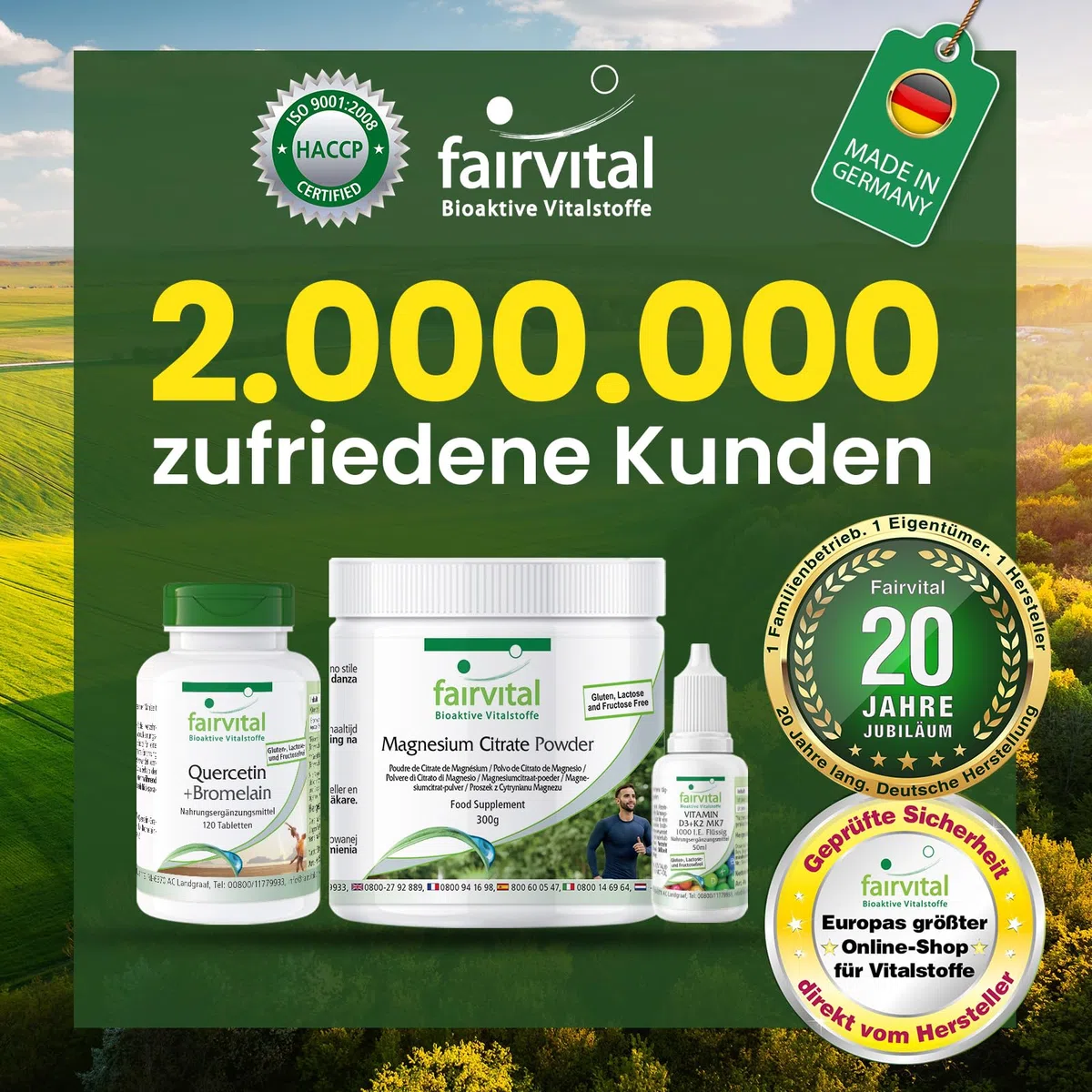 fairvital Vitamin D3 + K2 Kapseln, 90 Kapseln, schluckfreundlich, Vitamin D3 10.000 I.E Depot + Vitamin K2 MK-7 200mcg pro Kapsel, HOCHDOSIERT, nur 1 Kapsel alle 10 Tage
