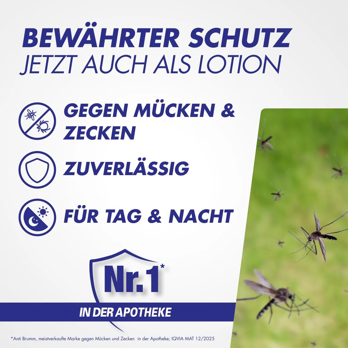Anti Brumm Lotion mit Dexpanthenol, 100 ml: Insekten-Repellent für effektiven Schutz gegen Mücken und Zecken, Mücken- und Zeckenschutz mit Icaridin, für Erwachsene und Kinder ab 1 Jahr