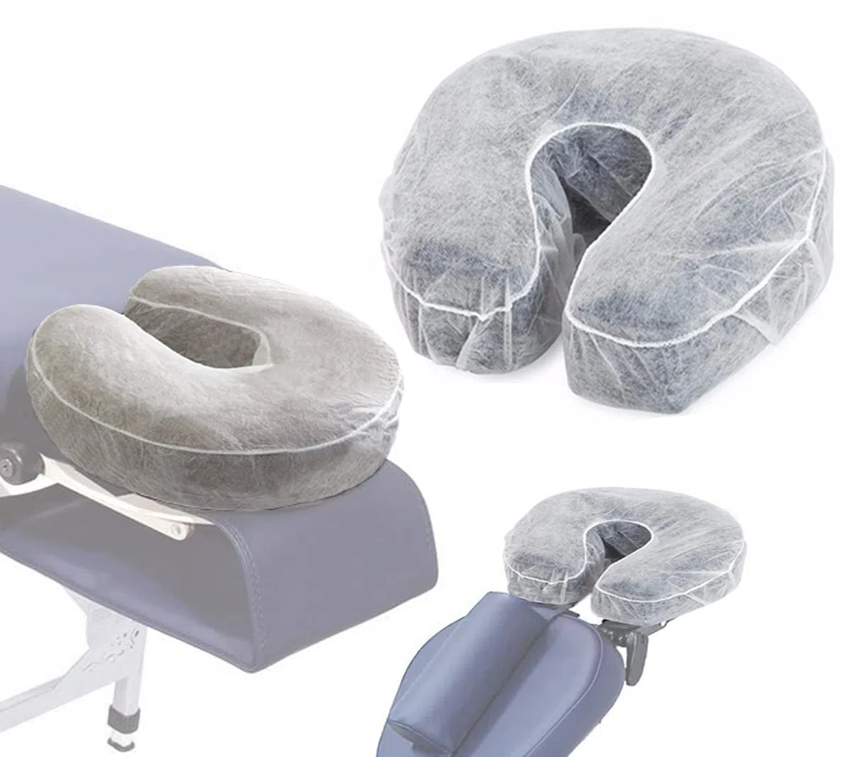 50 Stück Massage Einweg Kopfstützenbezug 36x33cm Einwegauflage für die Kopfstütze der Massageliege Gesichtsauflage Behandlungsliege Massagebänke Therapieliegen Hygieneauflage