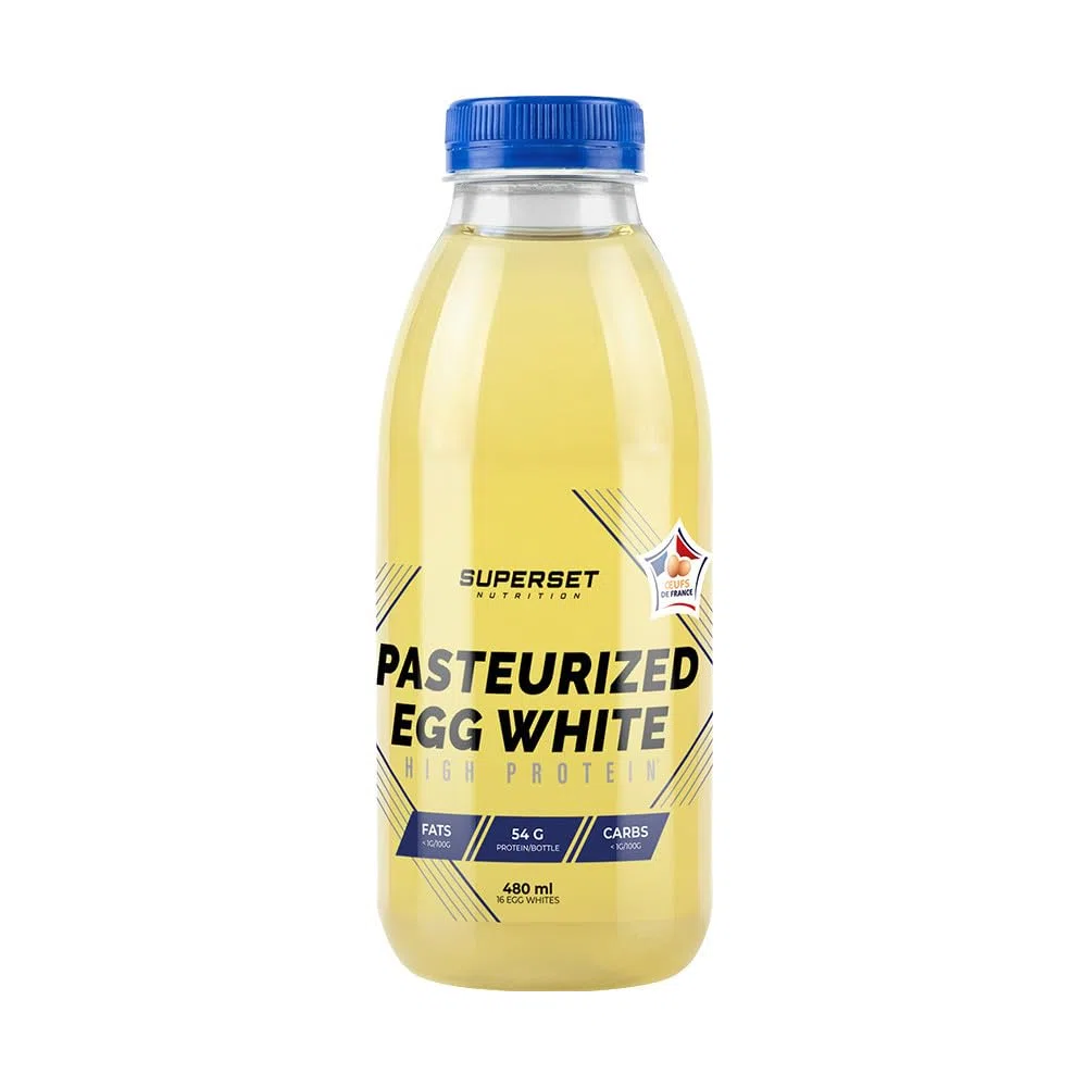 Superset Nutrition - Pasteurisiertes Eiweiß (480ml) - Flüssiges Eiweiß - 54g Protein aus 100% Eiweiß pro Flasche