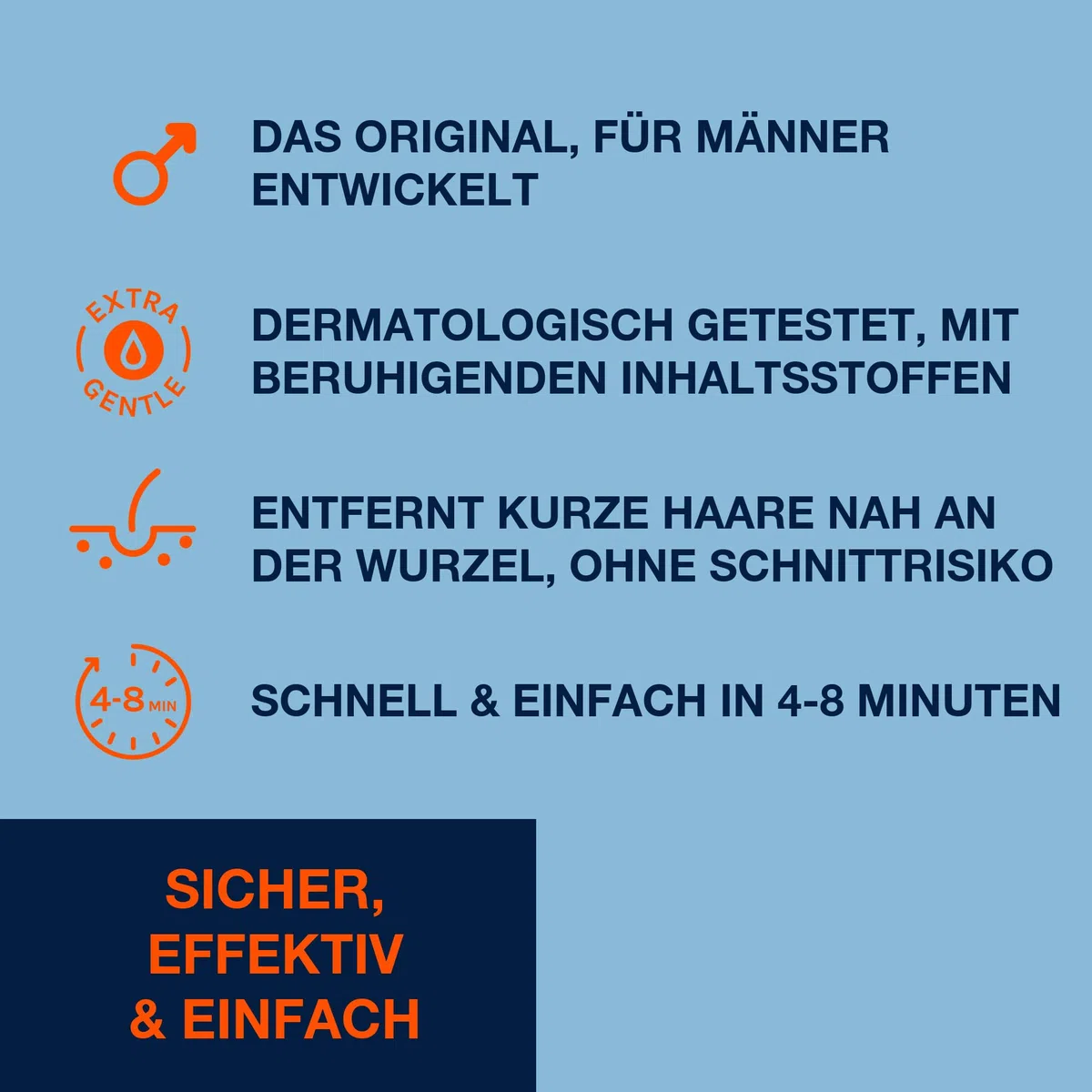NO HAIR CREW Intim-Enthaarungscreme für Männer 2 x 100 ml – Das Original | Für Leiste, Hoden und Po. Entfernt Haare in nur 4–8 Minuten. Glatte Haut ohne Schnittgefahr und Rasierpickel.