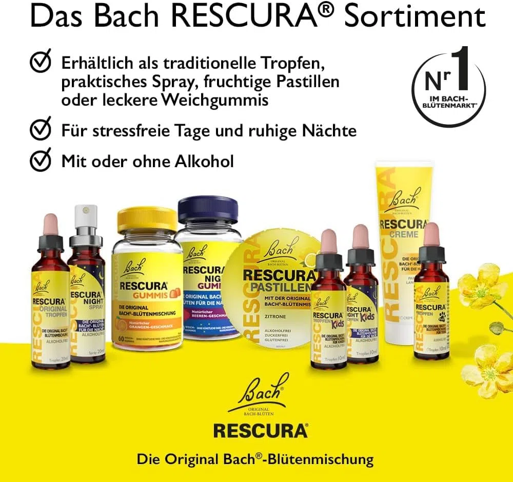 Original Bach RESCURA Tropfen: (ehemals Rescue) Bachblüten-Mischung, 20ml