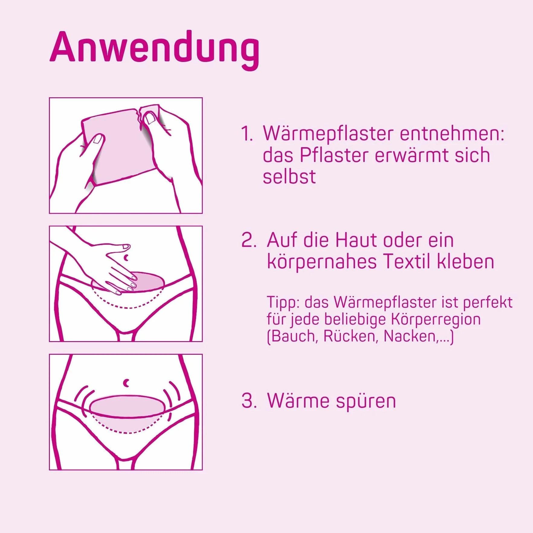 ELANEE Menstruations-Wärmepflaster [10 Stück], 12 Stunden wohltuende Wärme und Entspannung während der Periode, erwärmt sich durch Kontakt mit Sauerstoff, hautfreundlich (734-V1)