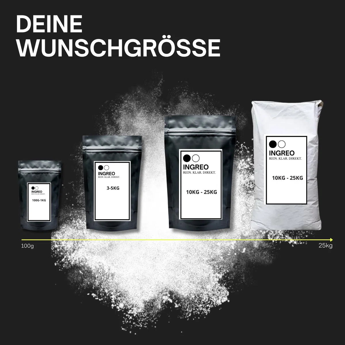 500 g | Sonnenblumen Lecithin Pulver E322 | Emulgator Stabilisator | 40–100 Mesh | 100% rein vegan non GMO | Lebensmittelqualität | für Getränke Backwaren Supplemente | Rohstoff | INGREO